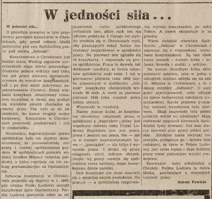 Chrościckie mebelki poszły w świat
