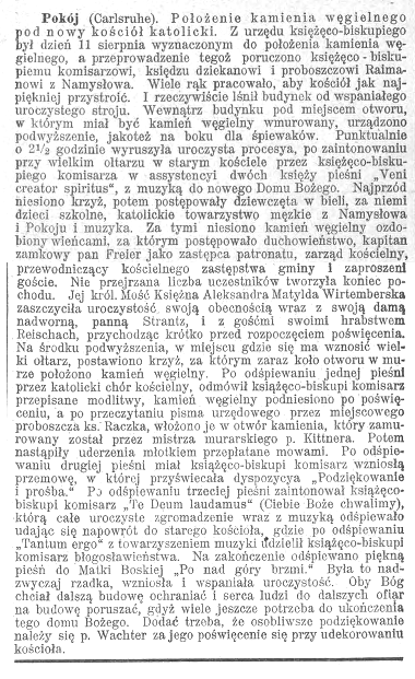 Łąki Pokojskie 5 - Z historii katolickich kościołów w Pokoju