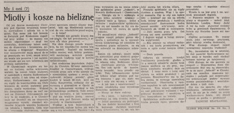 Kiedy rodziła się siołkowicko - chrościcka "JEDNOŚĆ" Kiedy rodziła się siołkowicko - chrościcka "JEDNOŚĆ"