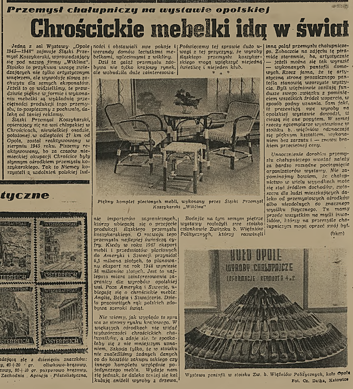 Chrościckie mebelki poszły w świat