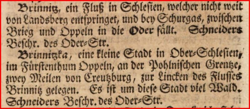Dawne dopływy Odry. Część II. Brynica – rzeka zamieniona Dawne dopływy Odry. Część II. Brynica – rzeka zamieniona