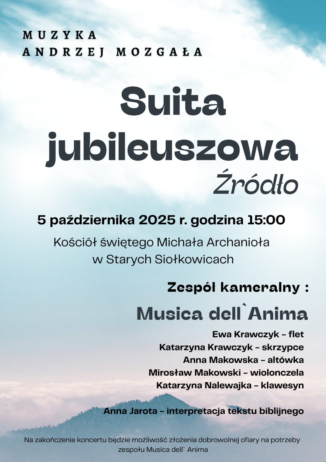 Koncert „Suita jubileuszowa – Źródło” w Starych Siołkowicach Koncert „Suita jubileuszowa – Źródło” w Starych Siołkowicach