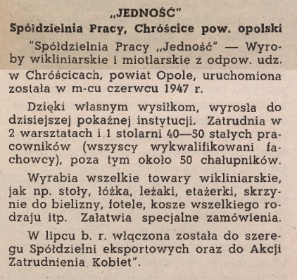 Wspomnienie o "JEDNOŚCI"