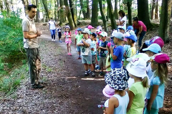 Przedszkolaki zwiedziły atrakcje parku w Pokoju