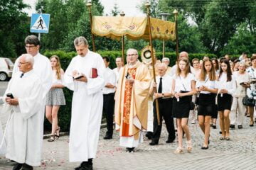 Ołtarze i procesja Bożego Ciała Stare Siołkowice