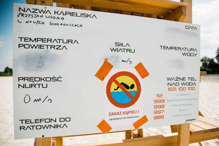 Zakaz kąpieli na kąpielisku w Nowych Siołkowicach