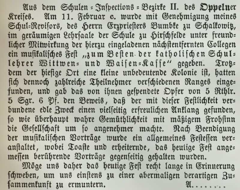 Kaniów - (1860 - 1863 r.) Z życia kolonii fryderycjańskiej.