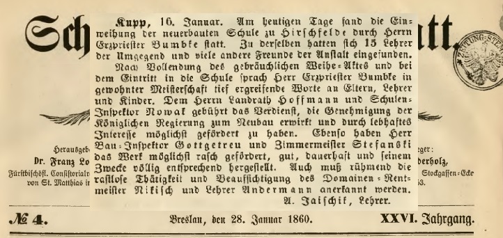 Kaniów - (1860 - 1863 r.) Z życia kolonii fryderycjańskiej.