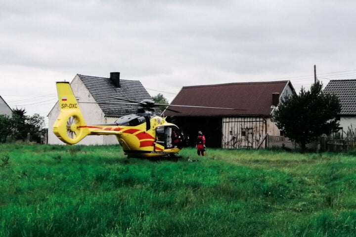 W Starych Siołkowicach lądował śmigłowiec ratowniczy