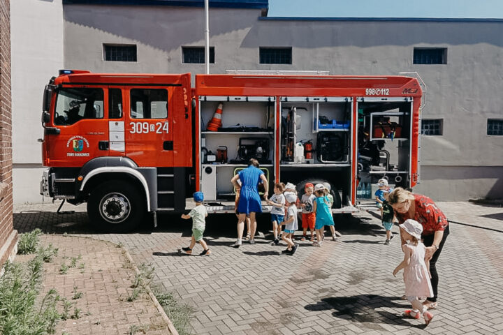 Strażackie odwiedziny w żłobku