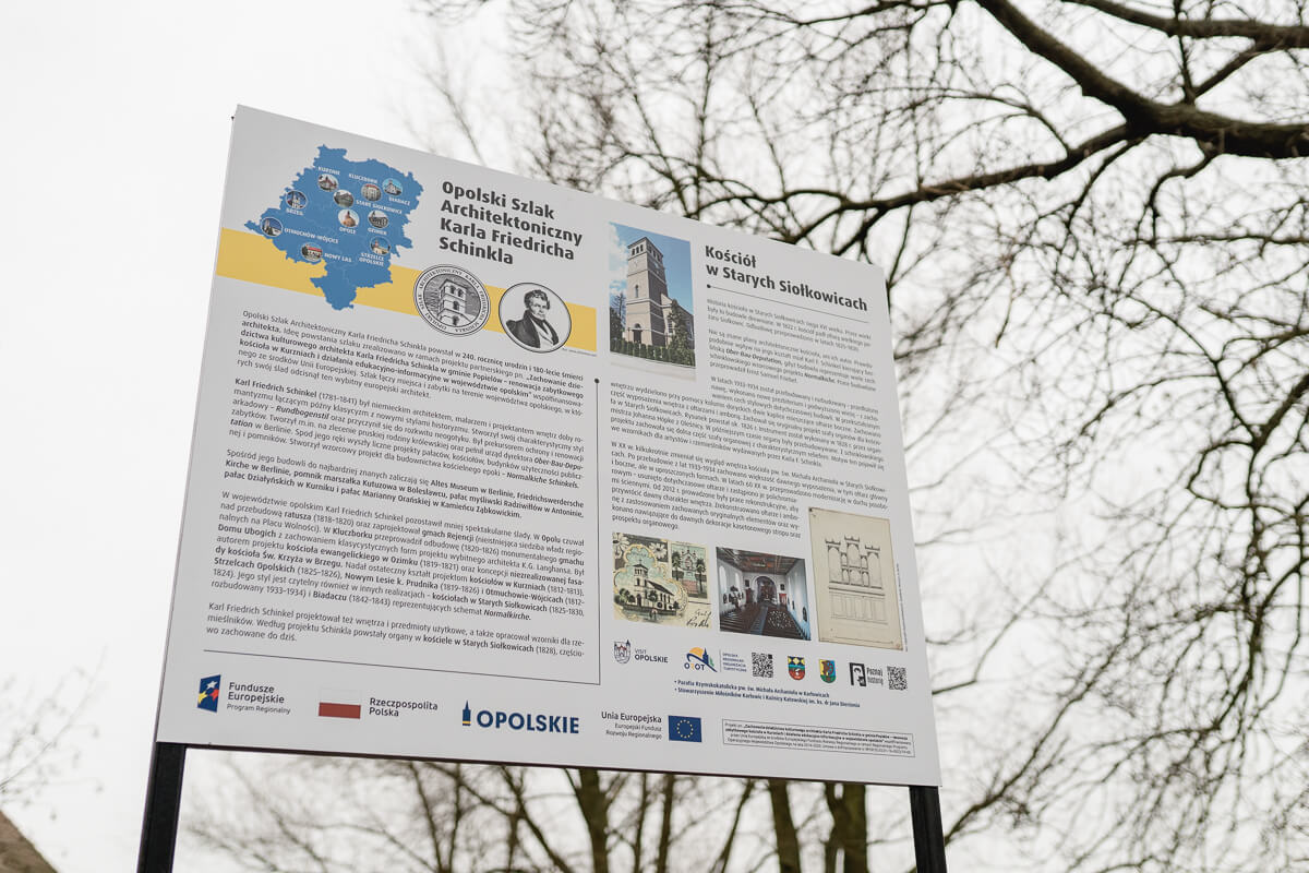 iołkowicki kościół na mapie Opolskiego Szlaku Architektonicznego Karla Friedricha Schinkla