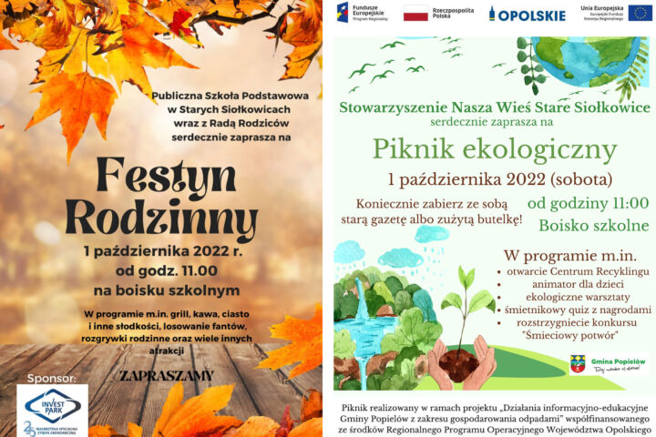 Festyn Rodzinny oraz Piknik Ekologiczny w Siołkowicach już w sobotę!