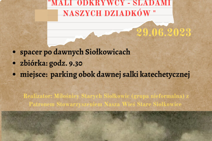Zapraszamy na wydarzenie "Mali odkrywcy w działaniu – śladami naszych dziadków"