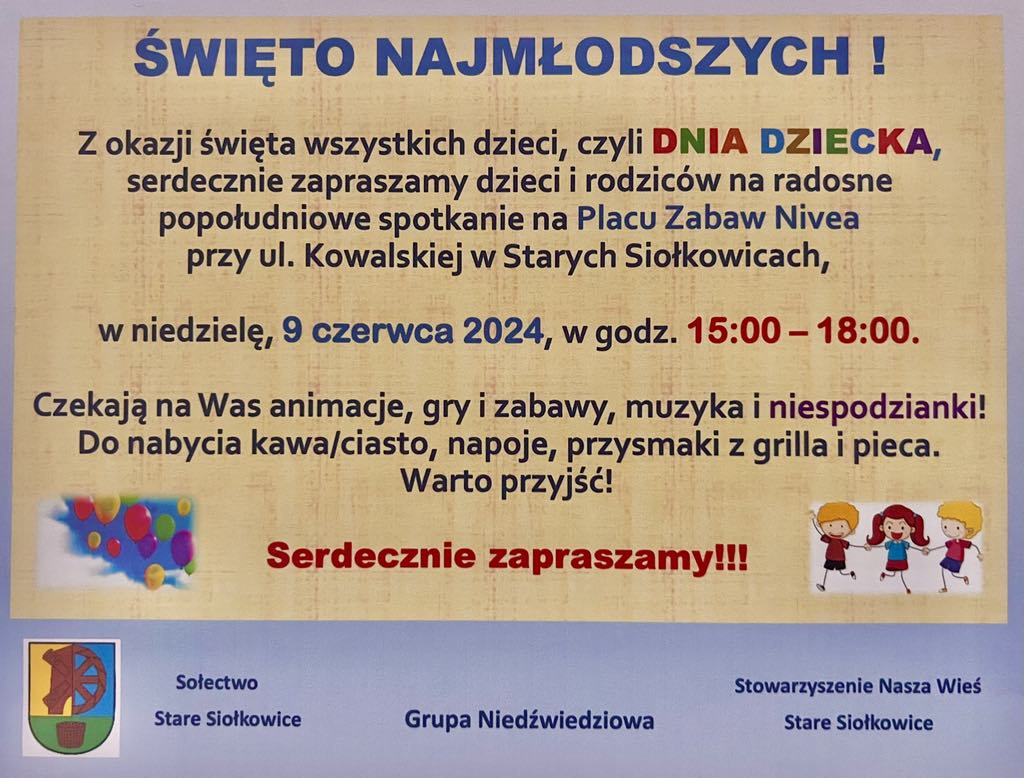 Święto Najmłodszych: Radosne Popołudnie na Placu Zabaw Nivea - Serdecznie Zapraszamy!