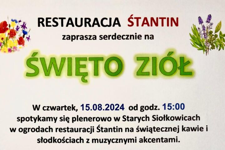 Święto Ziół w Restauracji Śtantin – Zapraszamy na Aromatyczne Popołudnie!