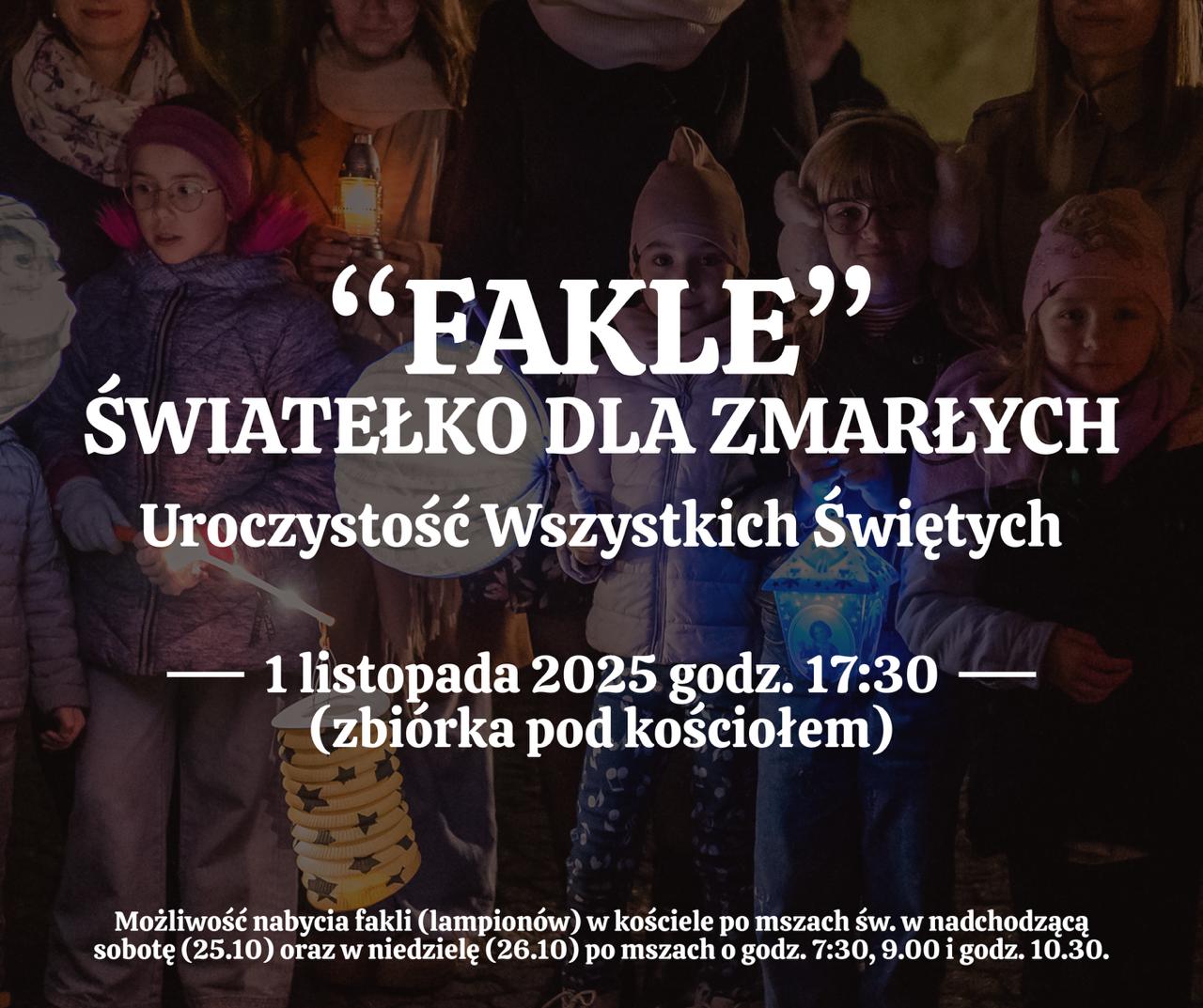 Fakle – Światełko dla Zmarłych. Wieczorna procesja w Starych Siołkowicach!