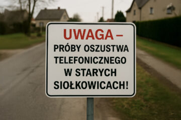 Uwaga – próby oszustwa telefonicznego w Starych Siołkowicach