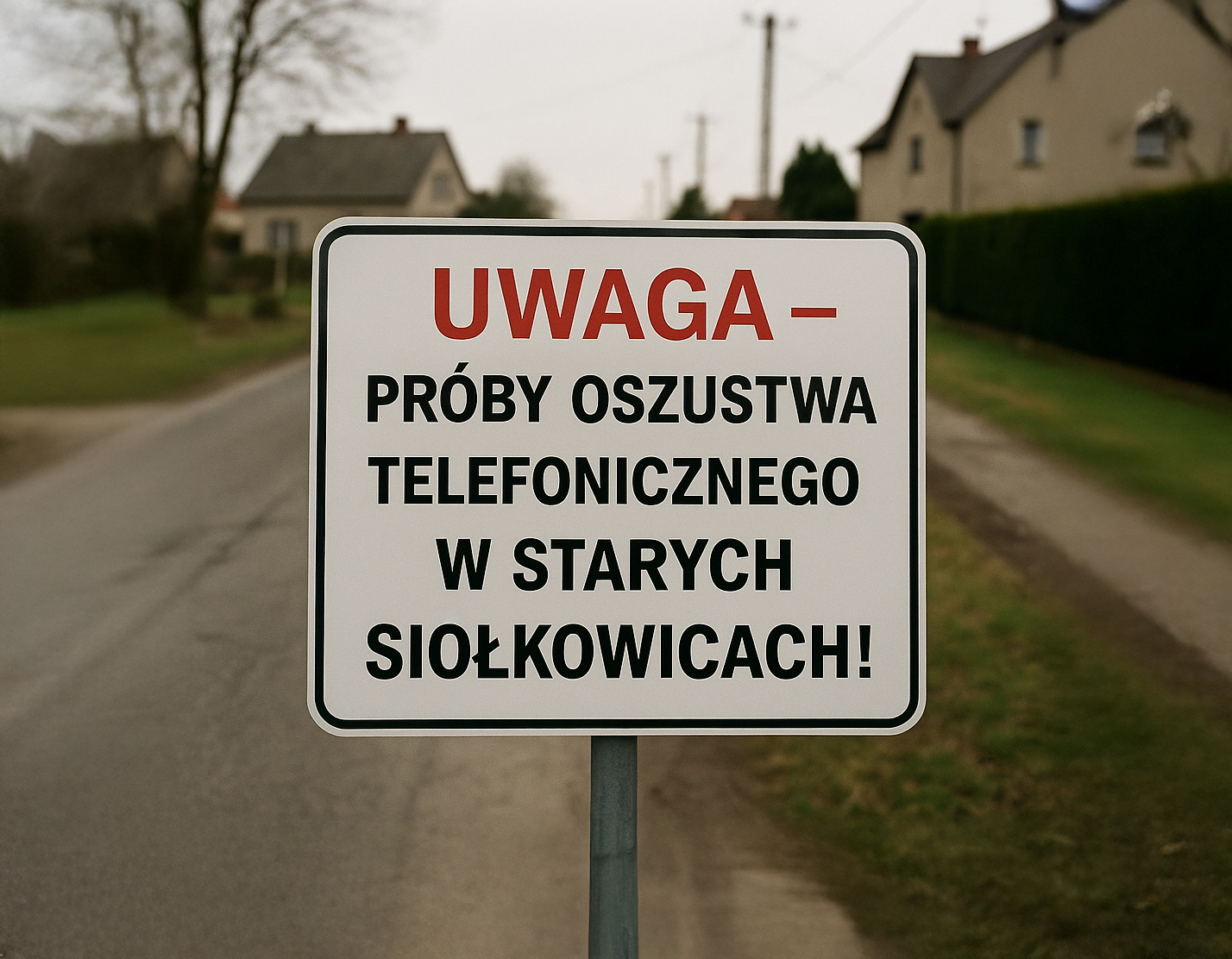 Uwaga – próby oszustwa telefonicznego w Starych Siołkowicach