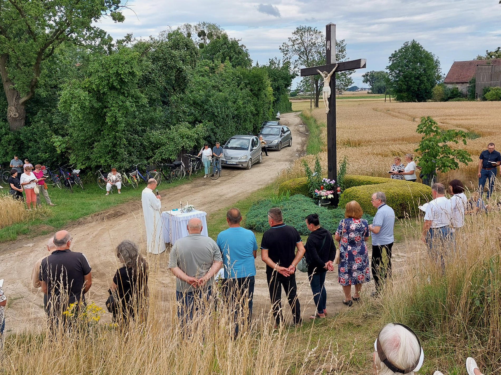 Wspólna modlitwa przy Krzyżu na Biedaszce