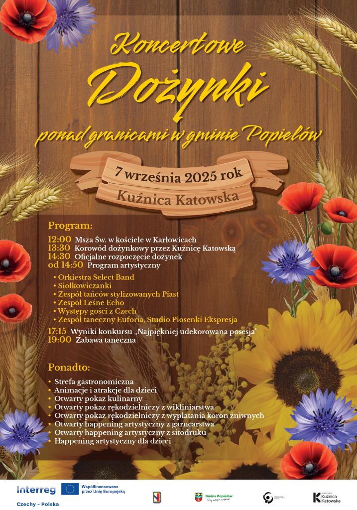 Dożynki gminne w gminie Popielów 7 września 2025 roku w Kuźnicy Katowskiej