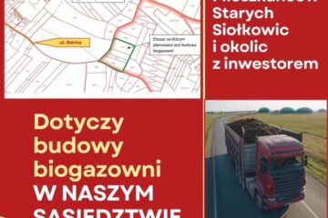 Spotkanie w sprawie budowy biogazowni przemysłowej w sąsiedztwie Starych Siołkowic