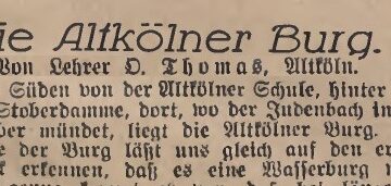 O zamku w Starych Kolniach