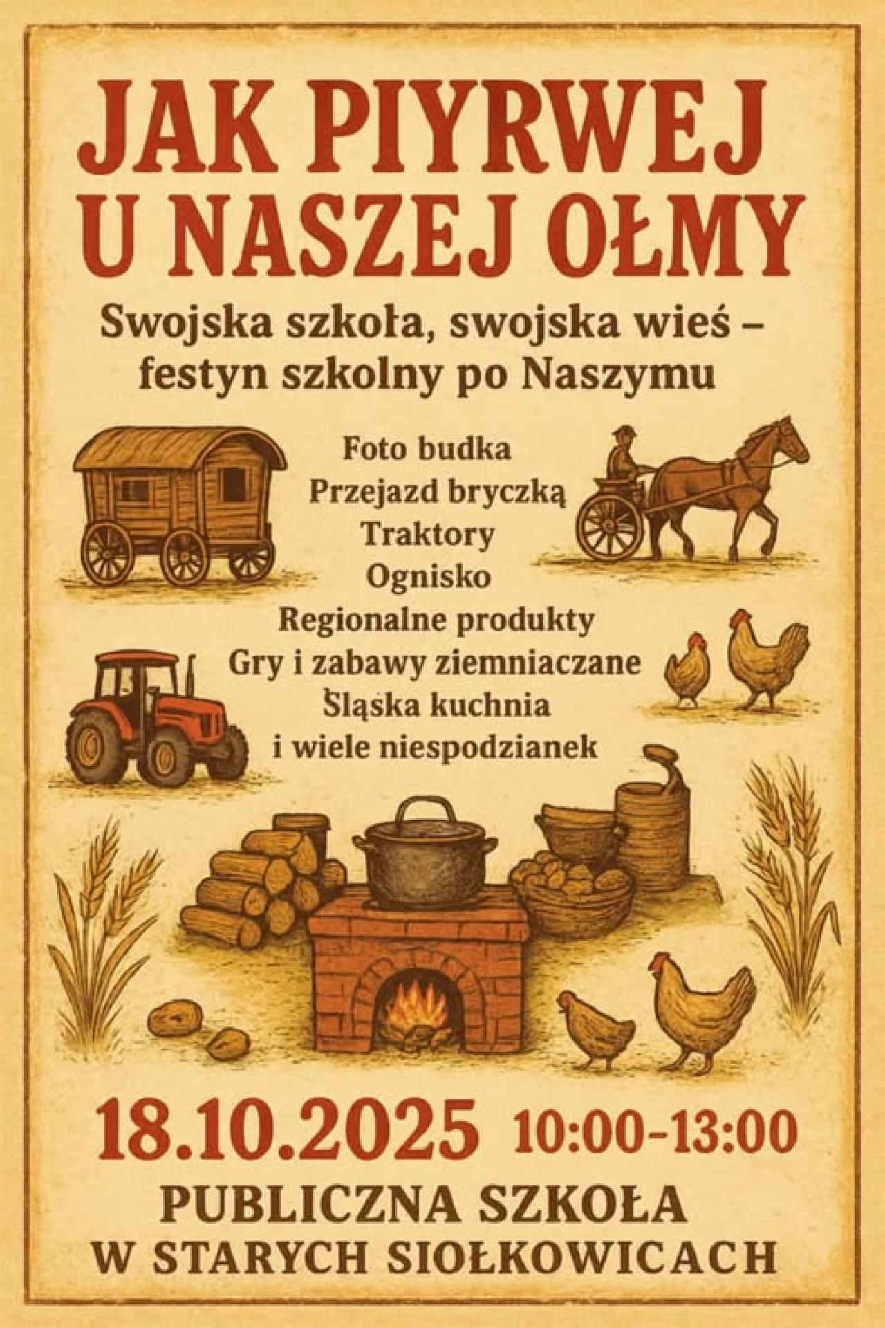 Zapraszamy na festyn szkolny po naszymu!