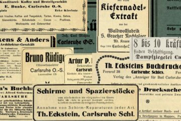 Dawne ogłoszenia z Carlsruhe