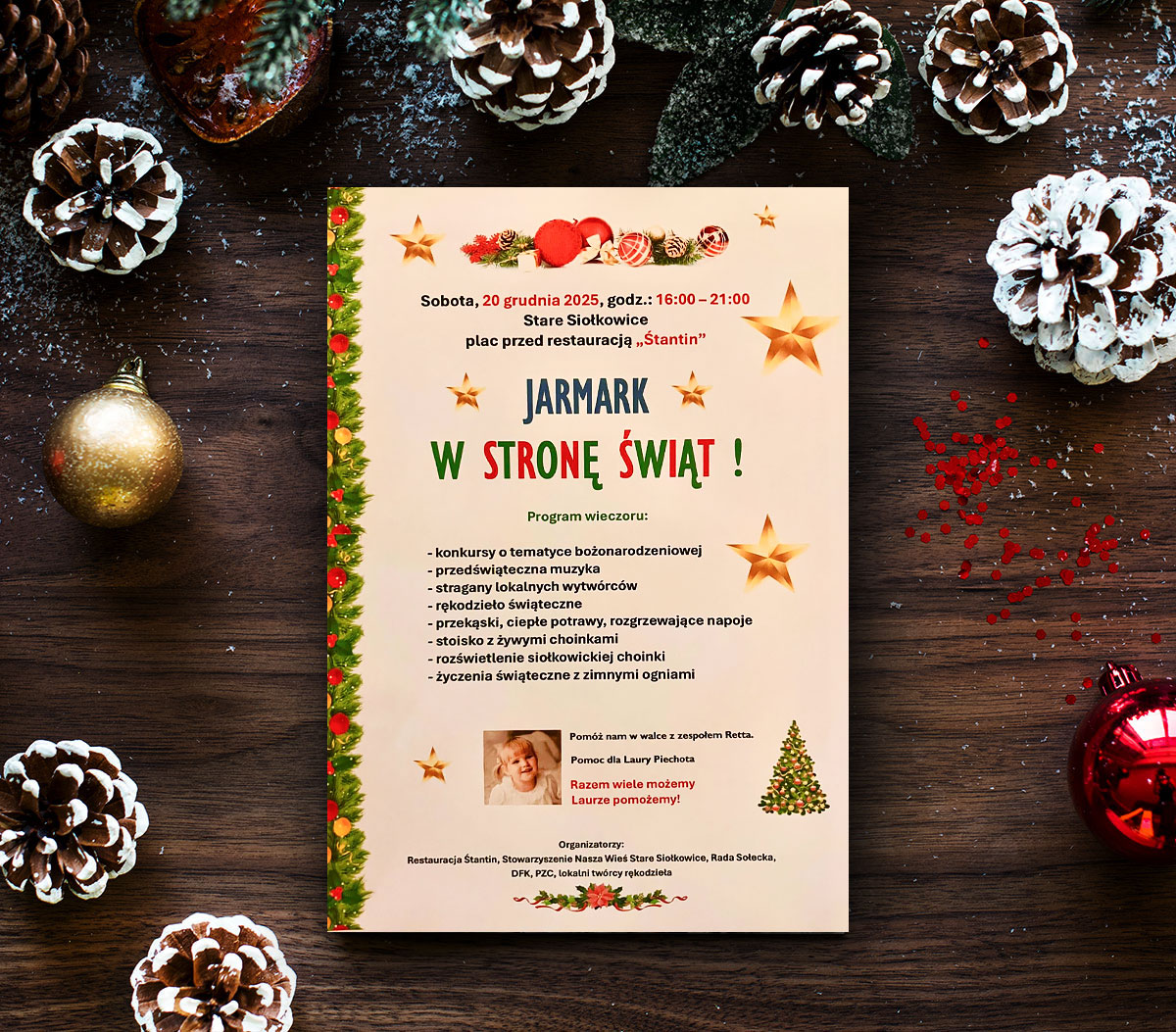 Jarmark „W Stronę Świąt!” już 20 grudnia w Starych Siołkowicach!