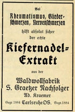 Dawne ogłoszenia z Carlsruhe