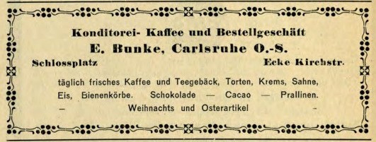 Dawne ogłoszenia z Carlsruhe